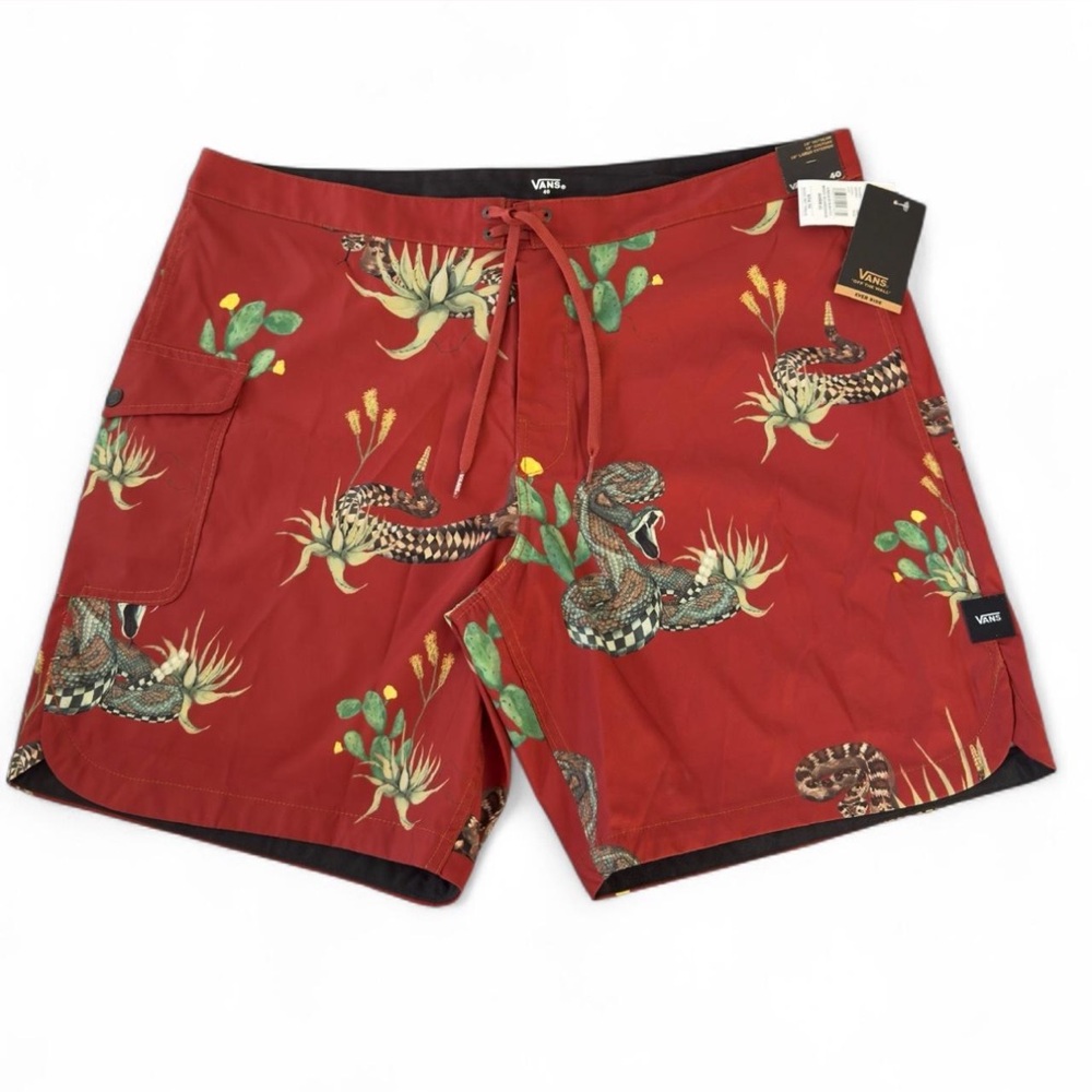 Vans Ever Ride Board shorts Men’s 40 – NWT Cargo Pocket 18” Mixed Surf Swim‎